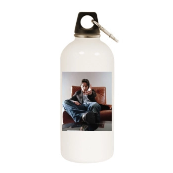 James Mcavoy White Water Bottle With Carabiner