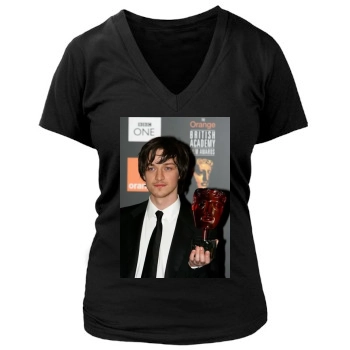 James Mcavoy Women's Deep V-Neck TShirt