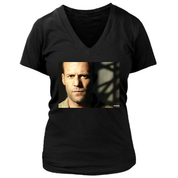 Jason Statham Women's Deep V-Neck TShirt