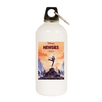Newsies (1992) White Water Bottle With Carabiner