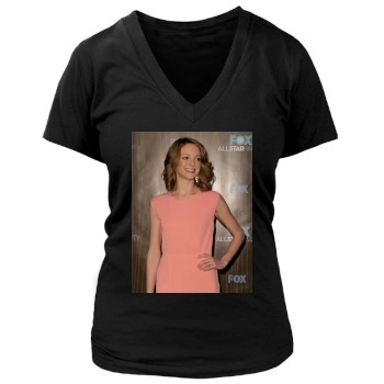 Jayma Mays Women's Deep V-Neck TShirt