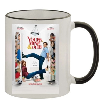 Yours Mine And Ours (2005) 11oz Colored Rim & Handle Mug