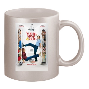 Yours Mine And Ours (2005) 11oz Metallic Silver Mug