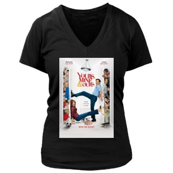 Yours Mine And Ours (2005) Women's Deep V-Neck TShirt