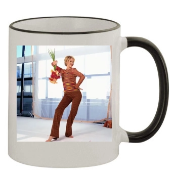 Jenna Elfman 11oz Colored Rim & Handle Mug