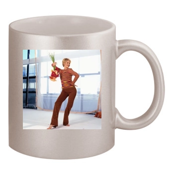 Jenna Elfman 11oz Metallic Silver Mug