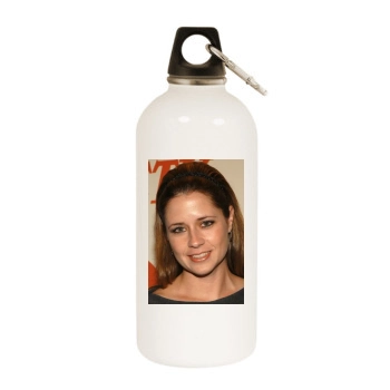 Jenna Fischer White Water Bottle With Carabiner