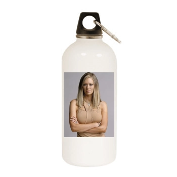 Jenna Jameson White Water Bottle With Carabiner