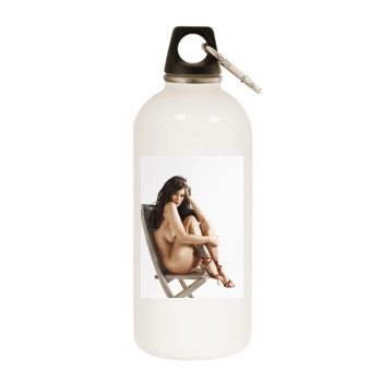 Jenna Jameson White Water Bottle With Carabiner