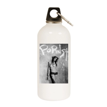 Jenna Jameson White Water Bottle With Carabiner