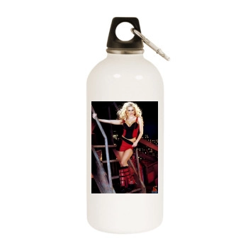 Jenna Jameson White Water Bottle With Carabiner