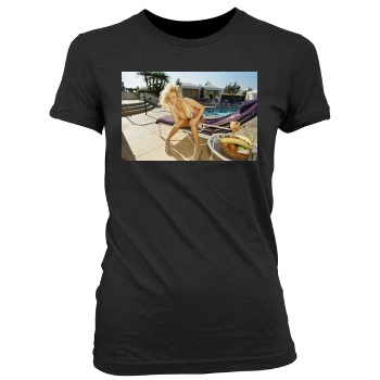 Jenna Jameson Women's Junior Cut Crewneck T-Shirt