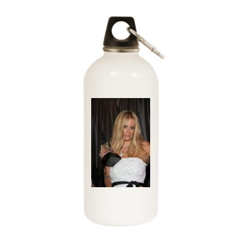 Jenna Jameson White Water Bottle With Carabiner