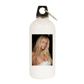 Jenna Jameson White Water Bottle With Carabiner