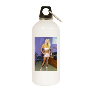 Jenna Jameson White Water Bottle With Carabiner