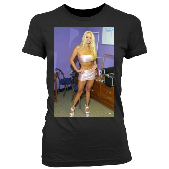 Jenna Jameson Women's Junior Cut Crewneck T-Shirt