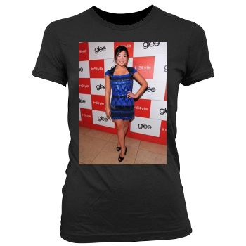 Jenna Ushkowitz Women's Junior Cut Crewneck T-Shirt