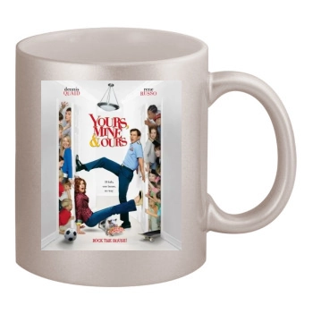 Yours Mine And Ours (2005) 11oz Metallic Silver Mug