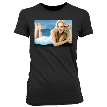 Jennie Garth Women's Junior Cut Crewneck T-Shirt