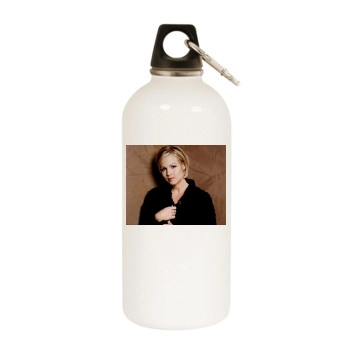 Jennie Garth White Water Bottle With Carabiner