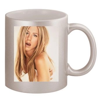 Jennifer Aniston 11oz Metallic Silver Mug