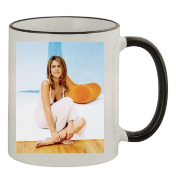 Jennifer Aniston 11oz Colored Rim & Handle Mug