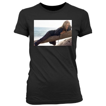 Jennifer Aniston Women's Junior Cut Crewneck T-Shirt