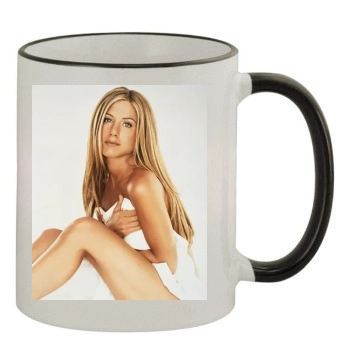 Jennifer Aniston 11oz Colored Rim & Handle Mug