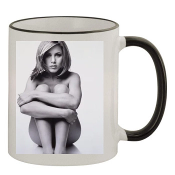 Jennifer Aniston 11oz Colored Rim & Handle Mug