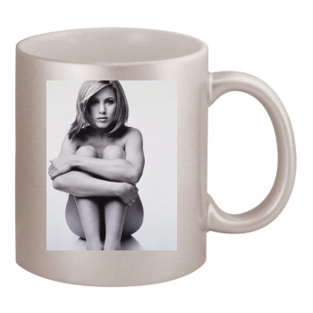 Jennifer Aniston 11oz Metallic Silver Mug