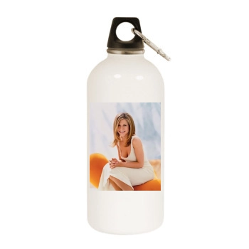 Jennifer Aniston White Water Bottle With Carabiner