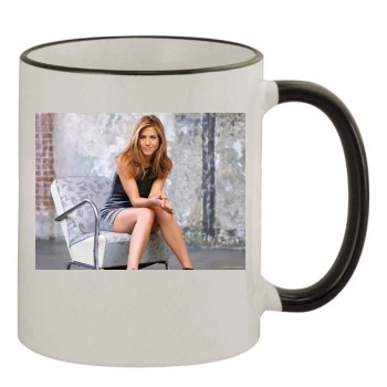 Jennifer Aniston 11oz Colored Rim & Handle Mug