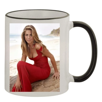 Jennifer Aniston 11oz Colored Rim & Handle Mug