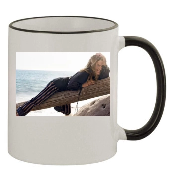 Jennifer Aniston 11oz Colored Rim & Handle Mug