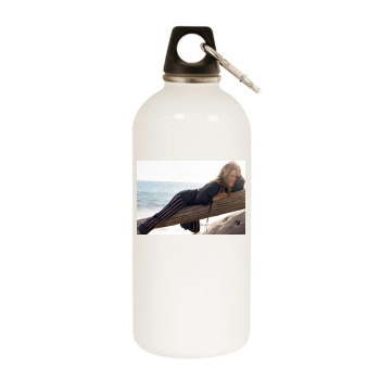 Jennifer Aniston White Water Bottle With Carabiner