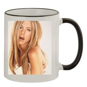 Jennifer Aniston 11oz Colored Rim & Handle Mug