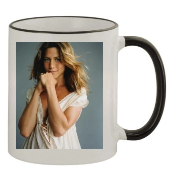 Jennifer Aniston 11oz Colored Rim & Handle Mug