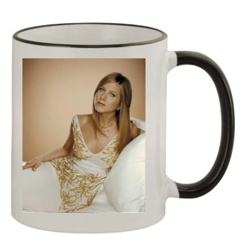 Jennifer Aniston 11oz Colored Rim & Handle Mug