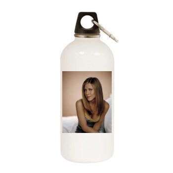 Jennifer Aniston White Water Bottle With Carabiner