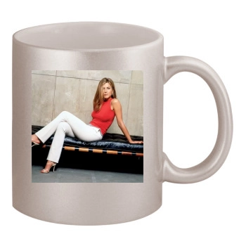 Jennifer Aniston 11oz Metallic Silver Mug