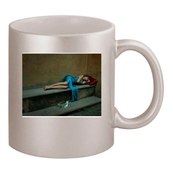 Jennifer Aniston 11oz Metallic Silver Mug