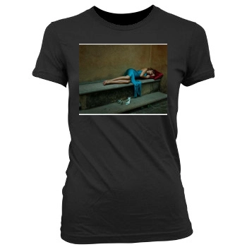 Jennifer Aniston Women's Junior Cut Crewneck T-Shirt