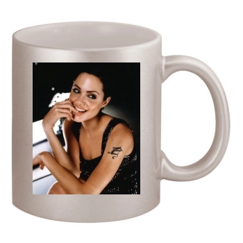 Angelina Jolie 11oz Metallic Silver Mug