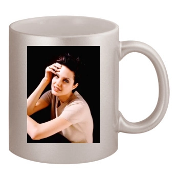 Angelina Jolie 11oz Metallic Silver Mug