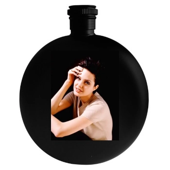 Angelina Jolie Round Flask