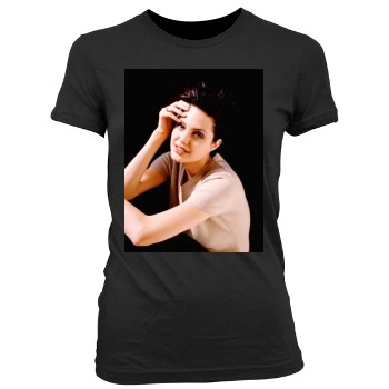 Angelina Jolie Women's Junior Cut Crewneck T-Shirt