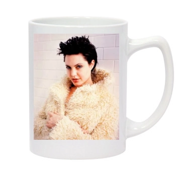 Angelina Jolie 14oz White Statesman Mug