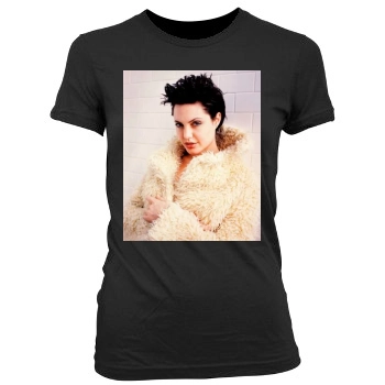 Angelina Jolie Women's Junior Cut Crewneck T-Shirt