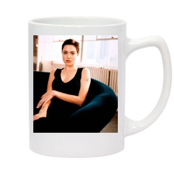 Angelina Jolie 14oz White Statesman Mug