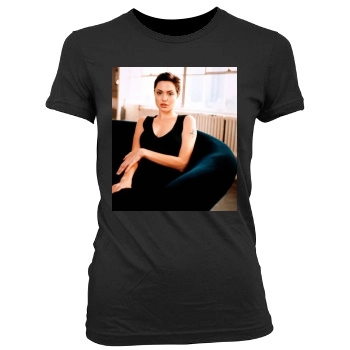 Angelina Jolie Women's Junior Cut Crewneck T-Shirt